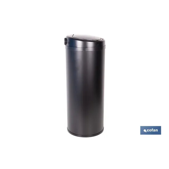 CUBO DE BASURA  NEGRO CON SENSOR Y CUBO INTERIOR 50 L 30,5 X 78 CM (PACK: 1 UDS) - Almacén de Ferretería Acor