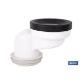 MANGUITO DE CONEXIÓN SUPER EXCÉNTRICO PARA INODORO Ø110 MM (PACK: 1 UDS) - Almacén de Ferretería Acor