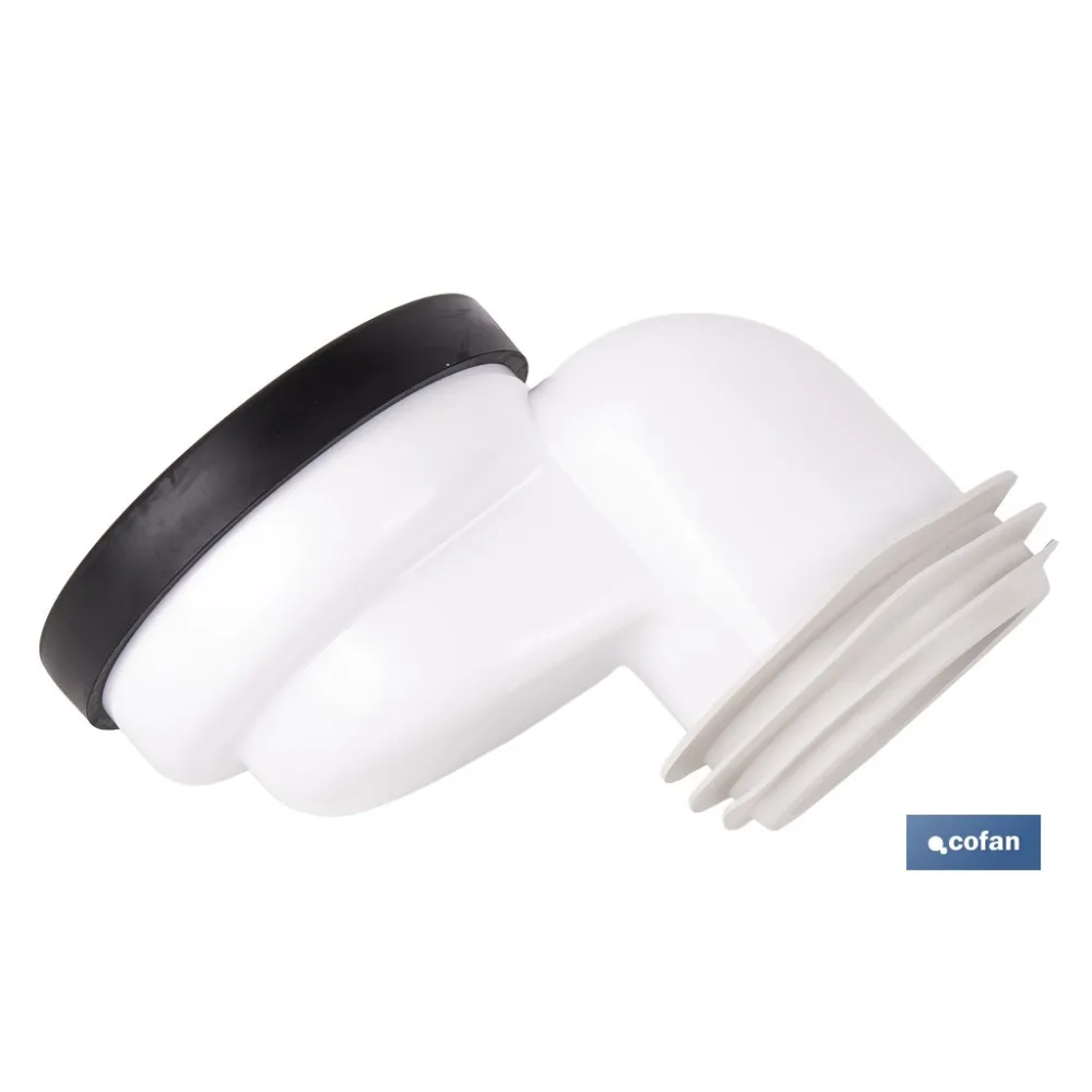 MANGUITO DE CONEXIÓN SUPER EXCÉNTRICO PARA INODORO Ø110 MM (PACK: 1 UDS) - Almacén de Ferretería Acor