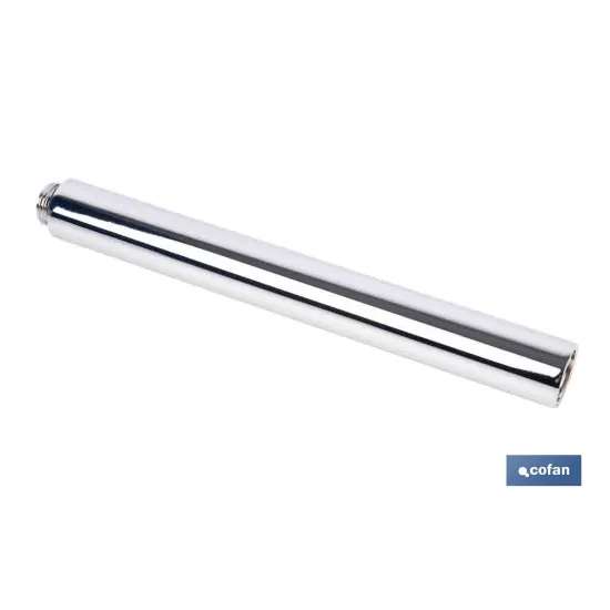 TUBO ALARGADOR DE DUCHA CROMADO M18 Ø24 200 MM (PACK: 1 UDS) - Almacén de Ferretería Acor