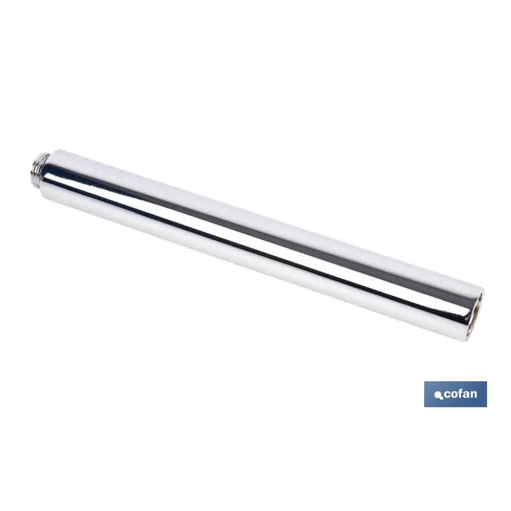TUBO ALARGADOR DE DUCHA CROMADO M18 Ø24 200 MM (PACK: 1 UDS) - Almacén de Ferretería Acor
