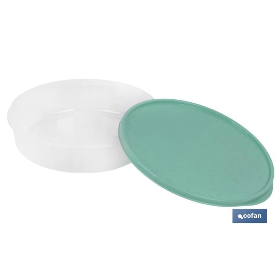 FIAMBRERA TORTILLA REDONDA AMARILLO  24.5X6.5cm venta unitaria