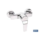 GRIFO MONOMANDO PARA DUCHA COLOR INOX. 40 MM (PACK: 1 UDS) - Almacén de Ferretería Acor