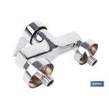 GRIFO MONOMANDO PARA DUCHA COLOR INOX. 40 MM (PACK: 1 UDS) - Almacén de Ferretería Acor