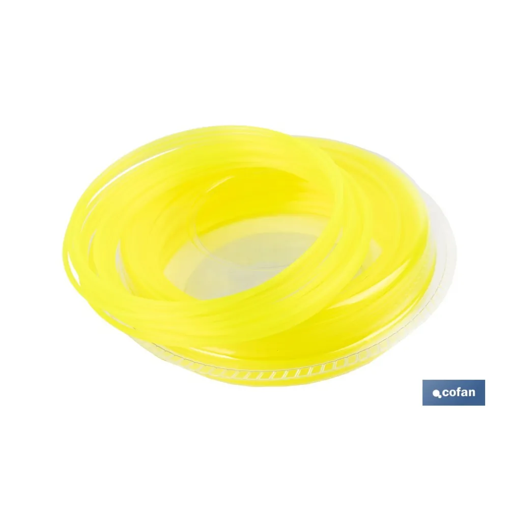 HILO REDONDO DE NYLON PARA DESBROZADORA 25 M X 1,6 MM (PACK: 1 UDS) - Almacén de Ferretería Acor