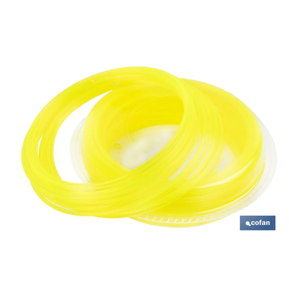 HILO REDONDO DE NYLON PARA DESBROZADORA 20 M X 2 MM (PACK: 1 UDS) - Almacén de Ferretería Acor