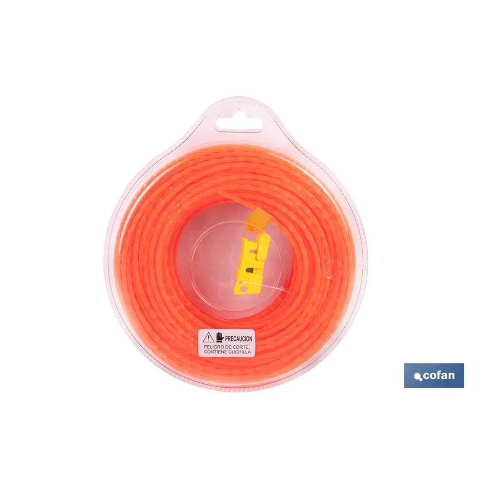 HILO HELICOIDAL DE NYLON PARA DESBROZADORA 54 M X 3 MM (PACK: 1 UDS) - Almacén de Ferretería Acor