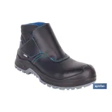 BOTA DE PIEL NEGRA CON VELCRO S3S MODELO URIAN PRO TALLA 36 (PACK: 1 UDS) - Almacén de Ferretería Acor