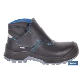 BOTA DE PIEL NEGRA CON VELCRO S3S MODELO URIAN PRO TALLA 47 (PACK: 1 UDS) - Almacén de Ferretería Acor