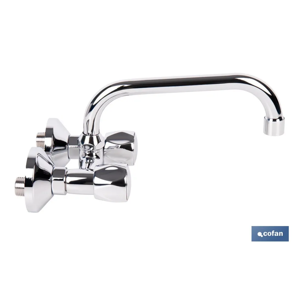 GRIFO MEZCLADOR DE COCINA /LAVADERO PARA PARED DISTANCIA DE 11 CM (PACK: 1 UDS) - Almacén de Ferretería Acor