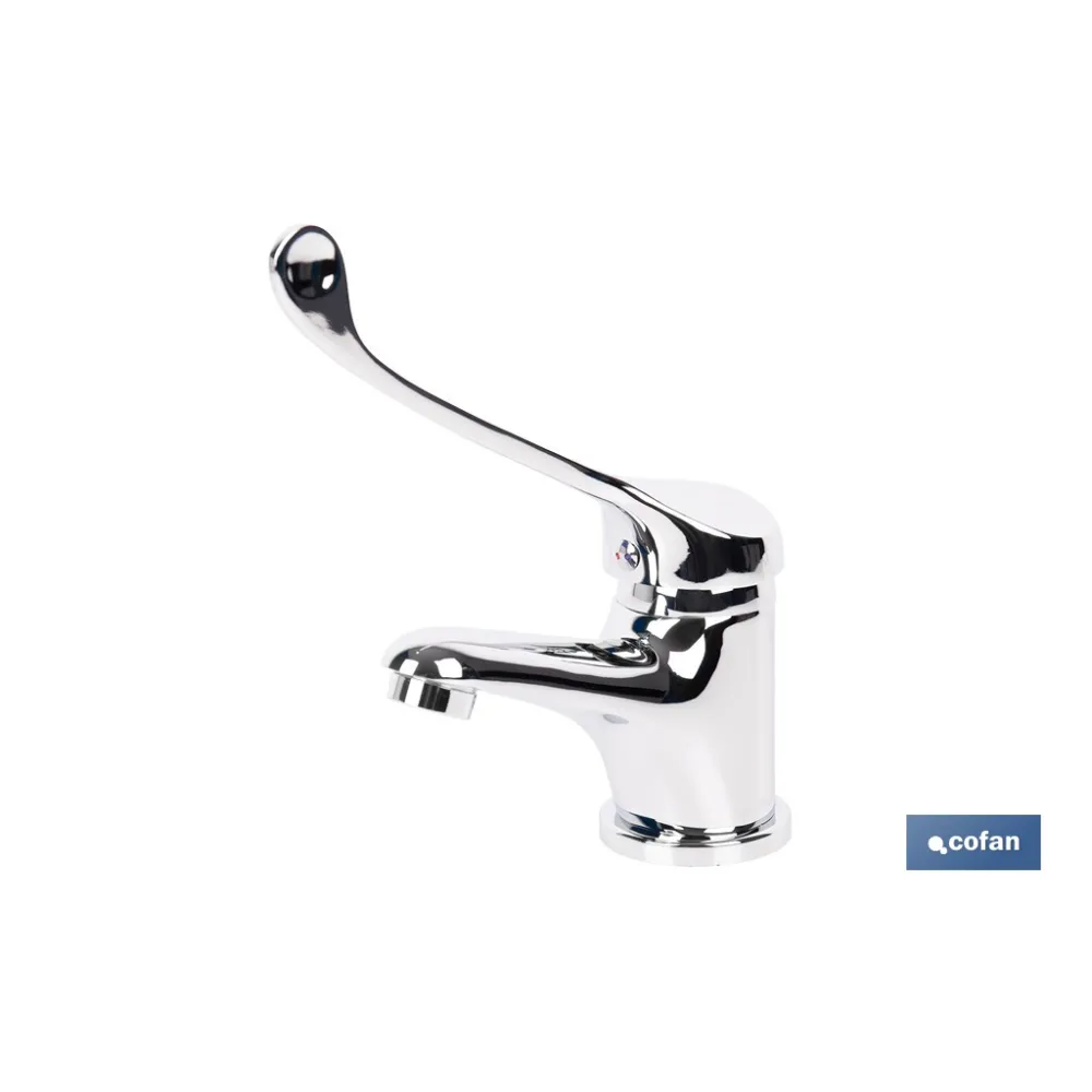 GRIFO DE LAVABO MONOMANDO CON MANETA HIGIENICA (PACK: 1 UDS) - Almacén de Ferretería Acor