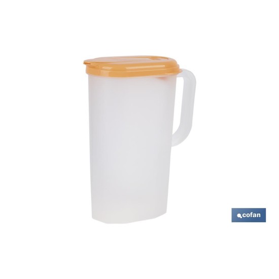 JARRA DE AGUA 2L NARANJA  MODELO MANANTIAL 25X19X9.5cm