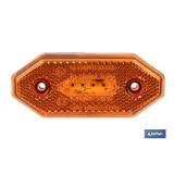 LUZ LATERAL LED CON REFLECTOR 12V/24V NARANJA (PACK: 1 UDS) - Almacén de Ferretería Acor