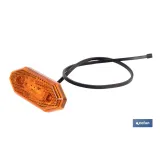 LUZ LATERAL LED CON REFLECTOR 12V/24V NARANJA (PACK: 1 UDS) - Almacén de Ferretería Acor