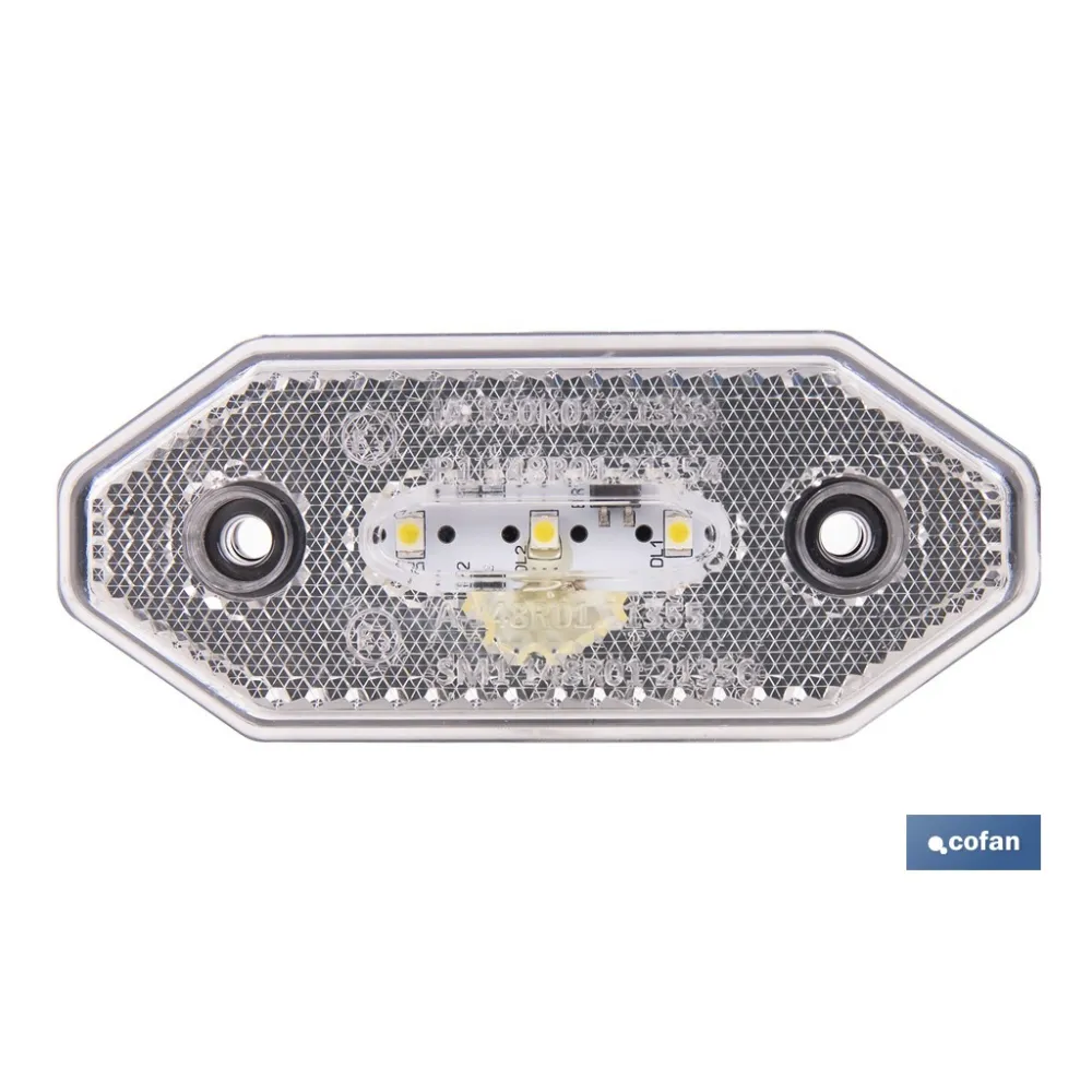 LUZ FRONTAL LED CON REFLECTOR 12V/24V BLANCA (PACK: 1 UDS) - Almacén de Ferretería Acor