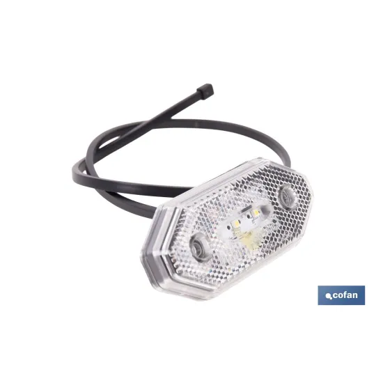 LUZ FRONTAL LED CON REFLECTOR 12V/24V BLANCA (PACK: 1 UDS) - Almacén de Ferretería Acor