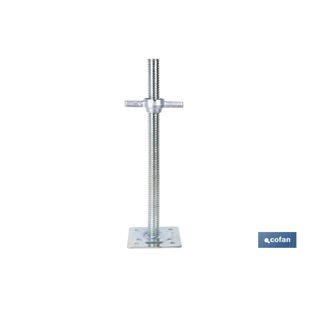 BASE SOPORTE NIVELADORA DE ANDAMIO DE 34 X 500 MM