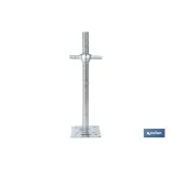BASE SOPORTE NIVELADORA DE ANDAMIO DE 34 X 500 MM