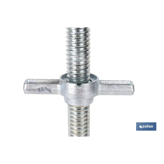 BASE SOPORTE NIVELADORA DE ANDAMIO DE 34 X 500 MM