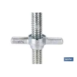 BASE SOPORTE NIVELADORA DE ANDAMIO DE 34 X 500 MM