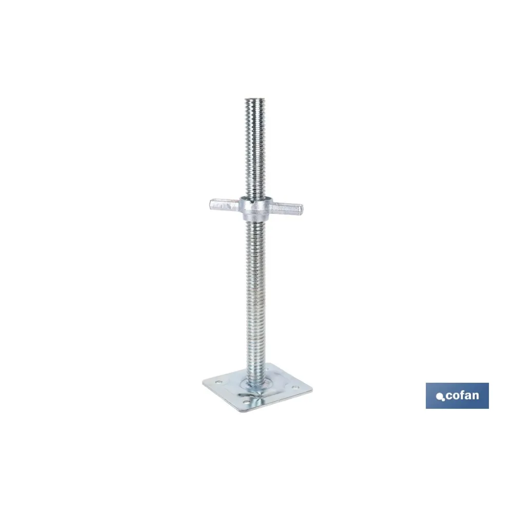BASE SOPORTE NIVELADORA DE ANDAMIO DE 34 X 500 MM