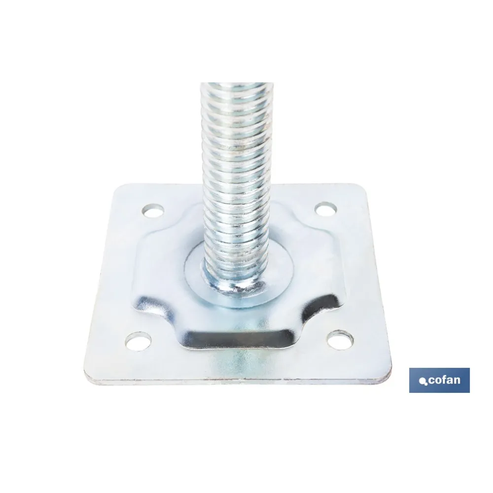 BASE SOPORTE NIVELADORA DE ANDAMIO DE 34 X 500 MM