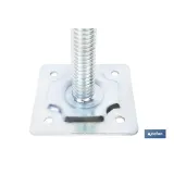 BASE SOPORTE NIVELADORA DE ANDAMIO DE 34 X 500 MM