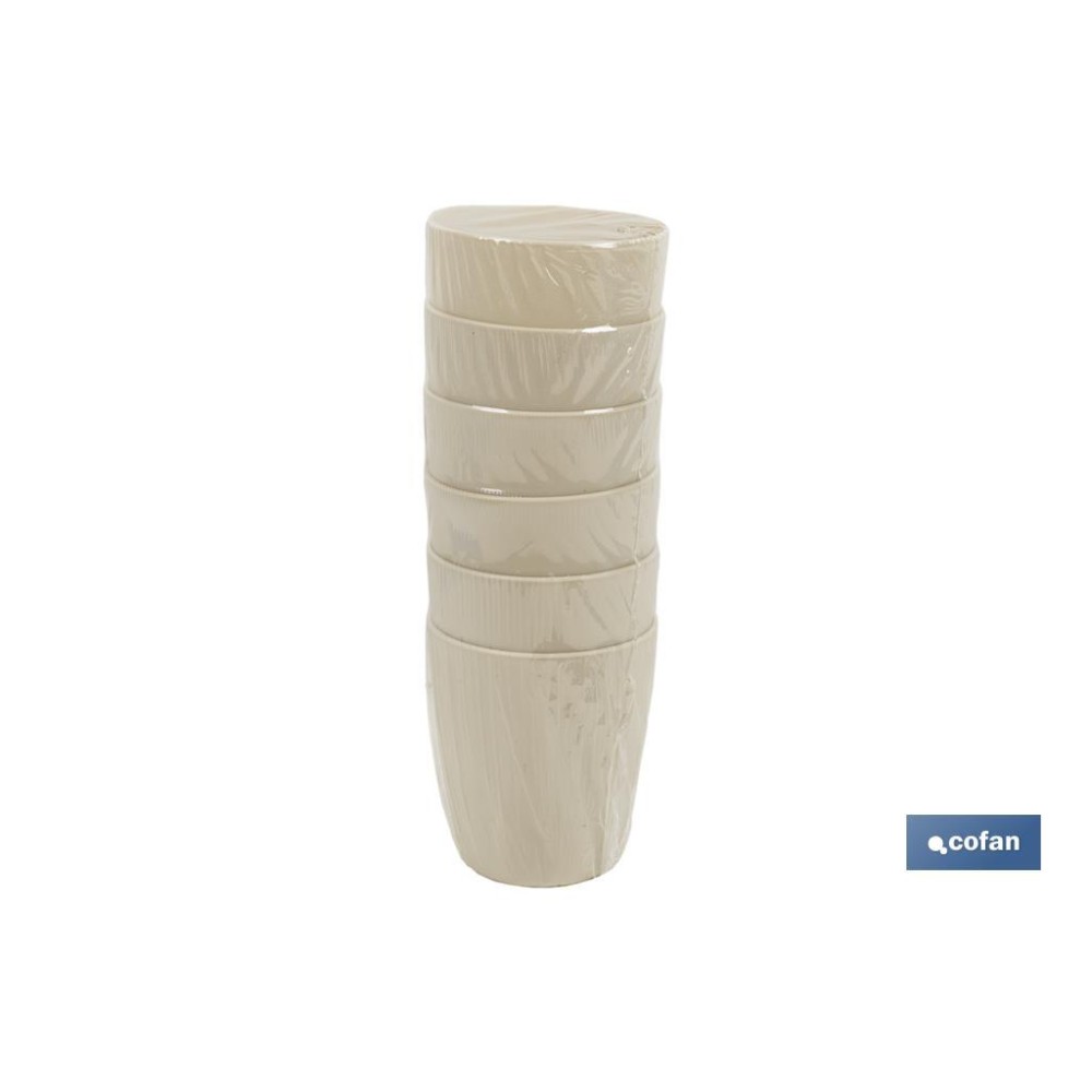 VASO DE AGUA BEIGE  MODELO NARA 400ml