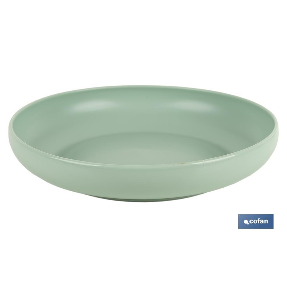 PLATO VERDE AGUA 20cm MODELO NARA 850ml (venta unitaria)