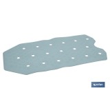 ALFOMBRA ANTIDESLIZANTE CON VENTOSAS BAÑERA/DUCHA AZUL CLARO 36 X 72 cm