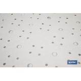 ALFOMBRA ANTIDESLIZANTE CON VENTOSAS  BAÑERA/DUCHA BLANCO 53 X 53 cm