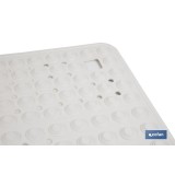 ALFOMBRA PLUS ANTIDESLIZANTE CON VENTOSAS BAÑERA/ DUCHA BLANCO 60 X 60 cm