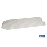 ALFOMBRA PLUS ANTIDESLIZANTE CON VENTOSAS BAÑERA /DUCHA BLANCO 40 X104 cm