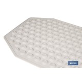 ALFOMBRA PLUS ANTIDESLIZANTE CON VENTOSAS BAÑERA /DUCHA BLANCO 40 X104 cm