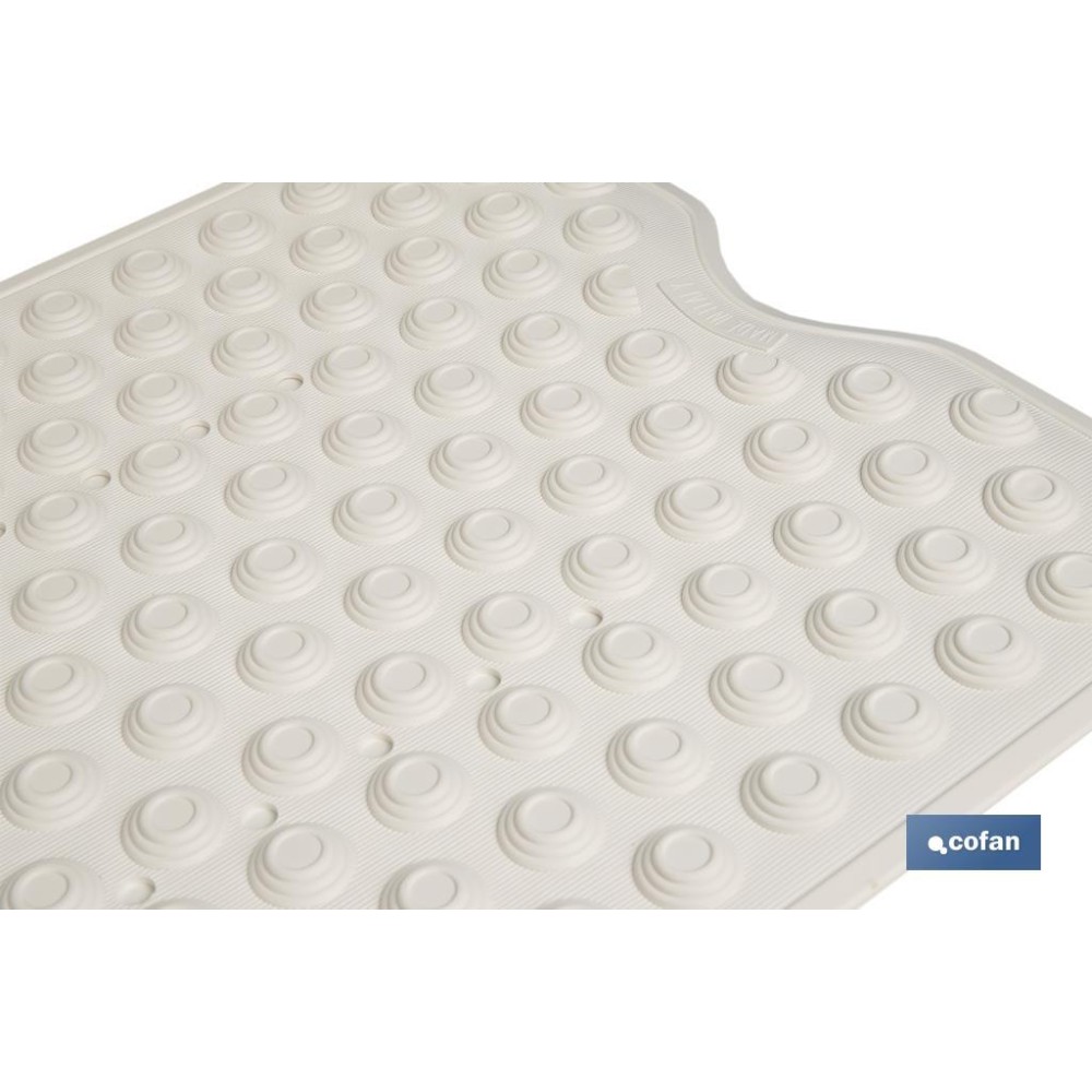 ALFOMBRA PLUS ANTIDESLIZANTE CON VENTOSAS BAÑERA /DUCHA BLANCO 40 X104 cm