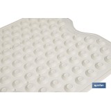 ALFOMBRA PLUS ANTIDESLIZANTE CON VENTOSAS BAÑERA /DUCHA BLANCO 40 X104 cm