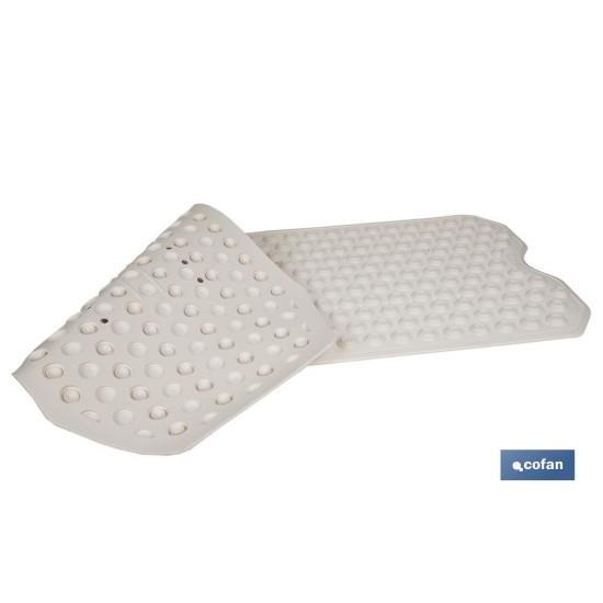 ALFOMBRA PLUS ANTIDESLIZANTE CON VENTOSAS BAÑERA /DUCHA BLANCO 40 X104 cm