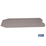 ALFOMBRA PLUS ANTIDESLIZANTE CON VENTOSAS BAÑERA/DUCHA BEIS PIEDRA 40 X104 cm