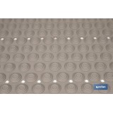 ALFOMBRA PLUS ANTIDESLIZANTE CON VENTOSAS BAÑERA/DUCHA BEIS PIEDRA 40 X104 cm
