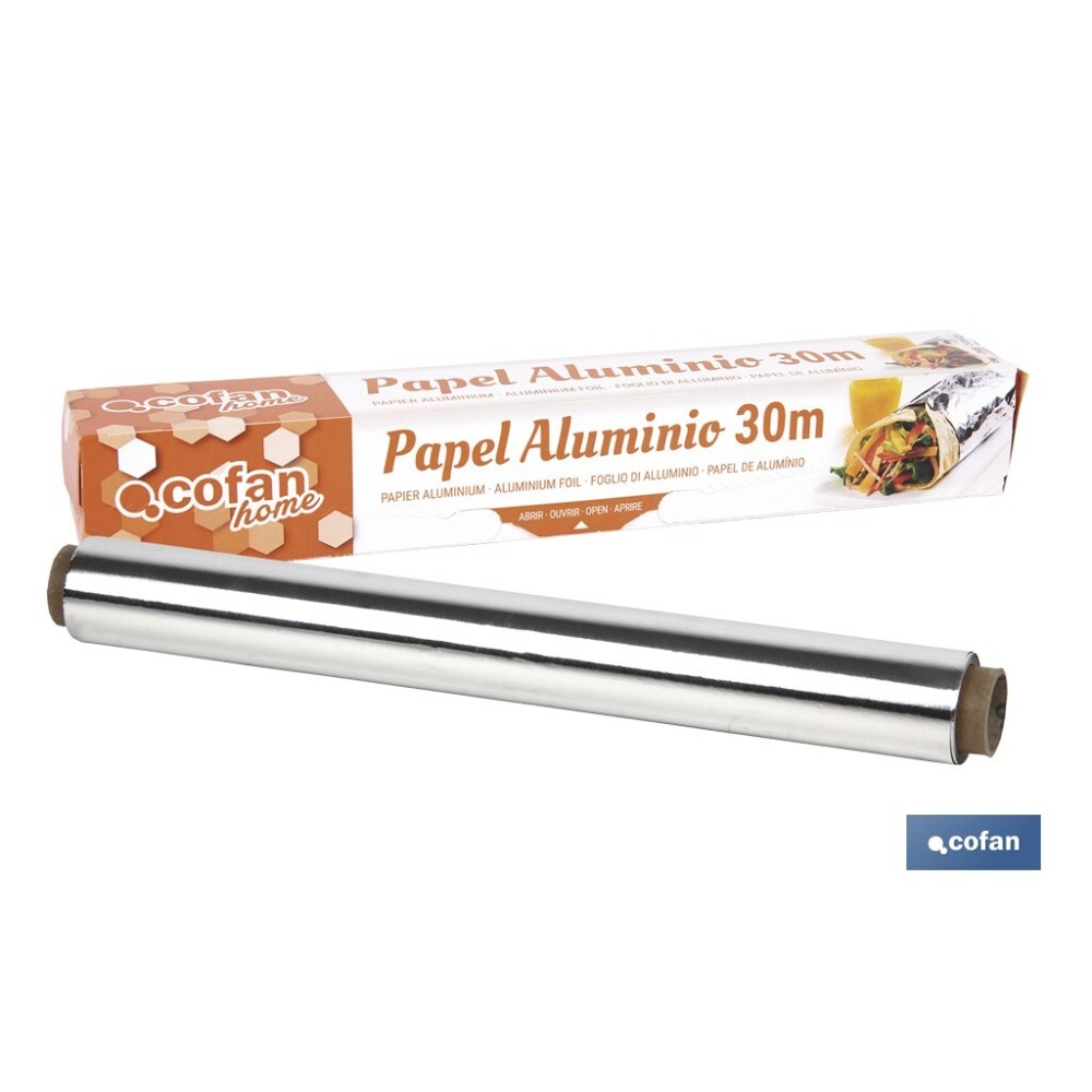 PAPEL ALUMINIO DOMÉSTICO 30M
