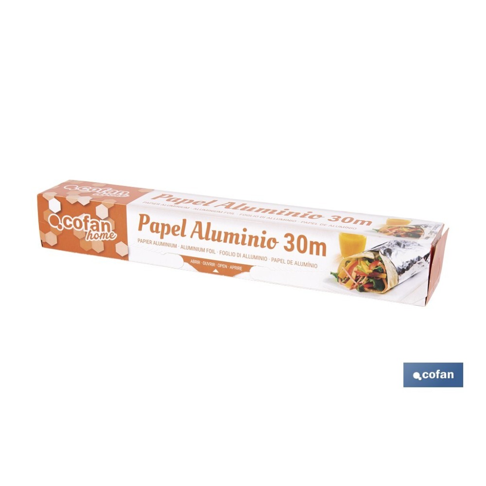 PAPEL ALUMINIO DOMÉSTICO 30M