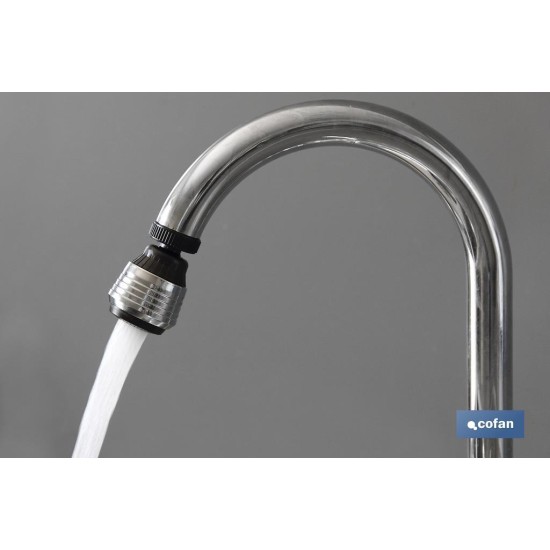 GRIFO BORBOTEADOR 2 FUNC.CON FILTRO AIREADOR AHORRO AGUA Ø38mm