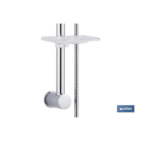 KIT DUCHA BARRA DESLIZANTE 3 PCS 5 FUNCIONES BLANCO
