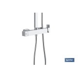 COLUMNA DE DUCHA MONOMANDO DISEÑO CUADRADO 90-1.40 CM