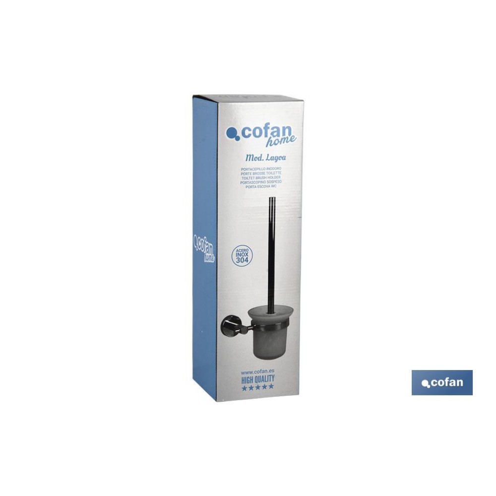 ESCOBILLERO INODORO GAMA LAGOA INOX 304 BRILLO