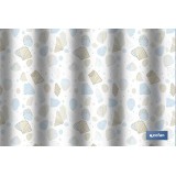 CORTINA DE BAÑO MARINA POLIÉSTER 220 X 200 CM