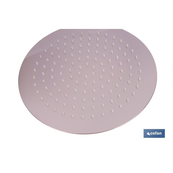 CABEZAL DE DUCHA REDONDO EXTRAFINO DE ACERO INOXIDABLE 304 Ø24,5 CM