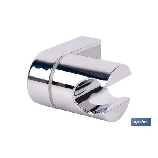 SOPORTE DE DUCHA PARA PARED COLOR CROMO ABS