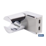 SOPORTE DE DUCHA PARA PARED COLOR CROMO ABS