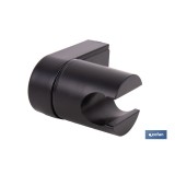 SOPORTE DE DUCHA PARA PARED COLOR NEGRO ABS